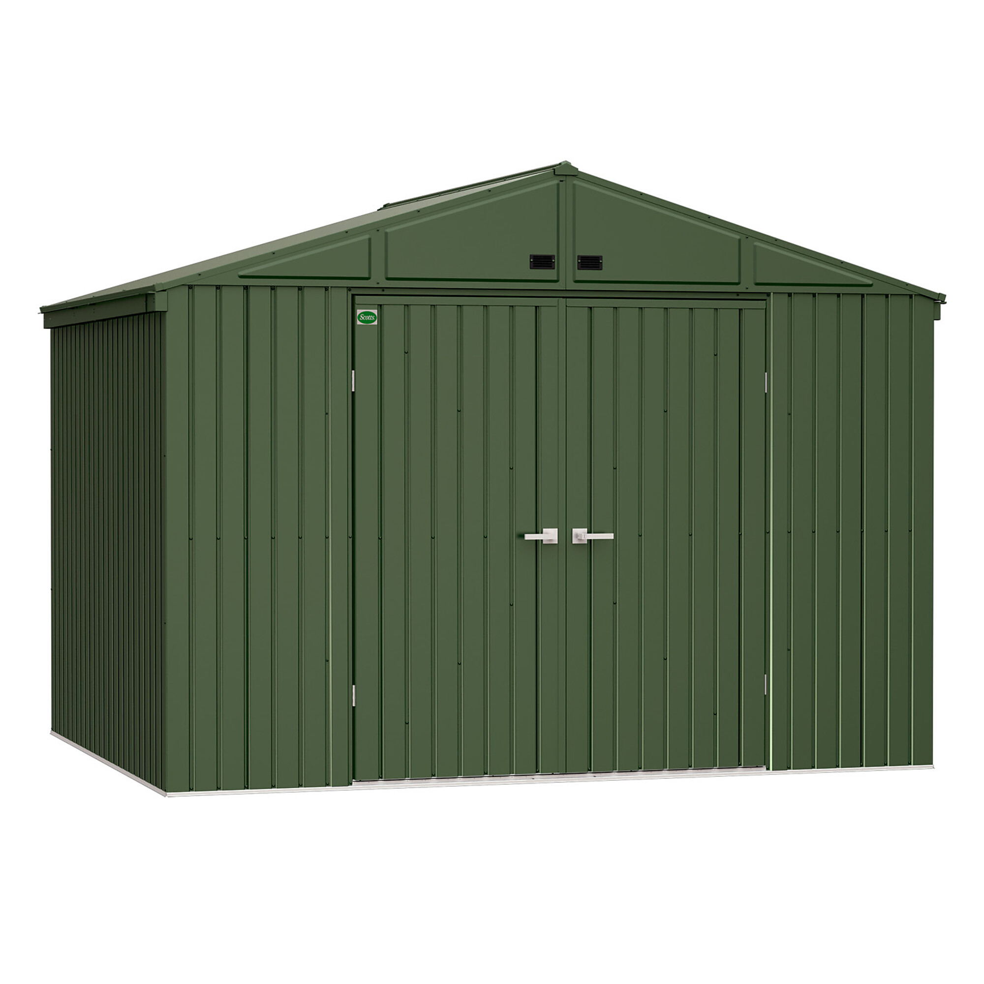 STTEG108 Scotts® Lawn Care Storage Shed, 10X8, Green